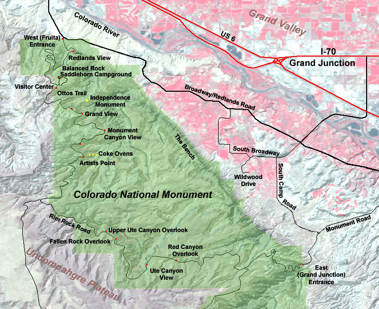 Colorado National Monument Map U.S. Geological Survey